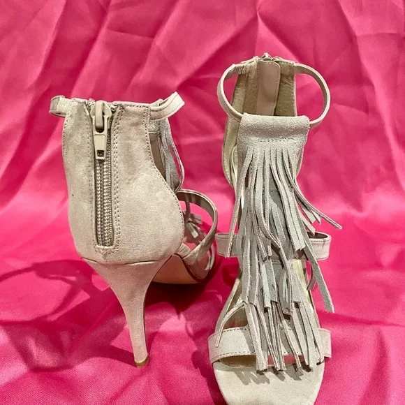 Fringe Suede Heels - Picture 3 of 5